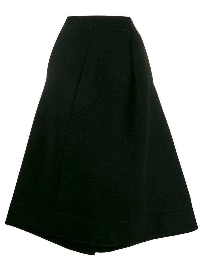 Jil Sander deconstructed flared skirt - Black