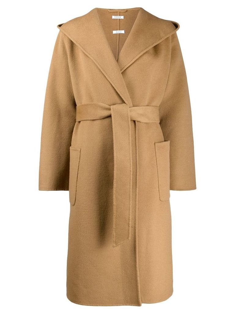 P.A.R.O.S.H. oversized collar trench coat - Brown