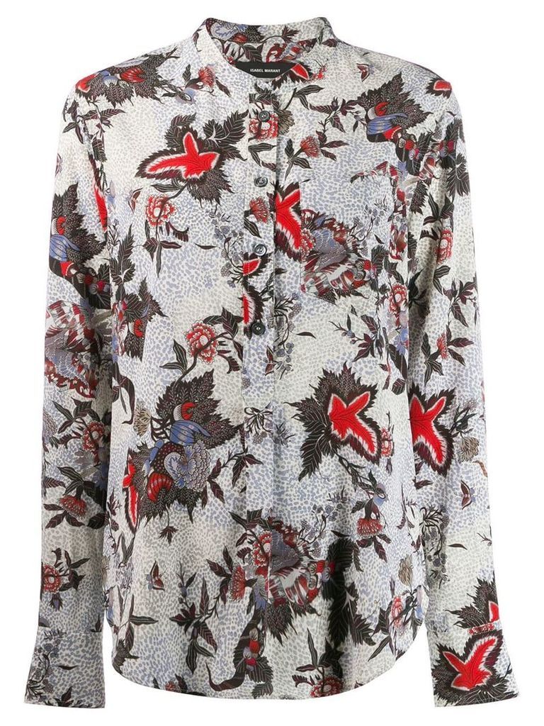 Isabel Marant floral printed shirt - NEUTRALS
