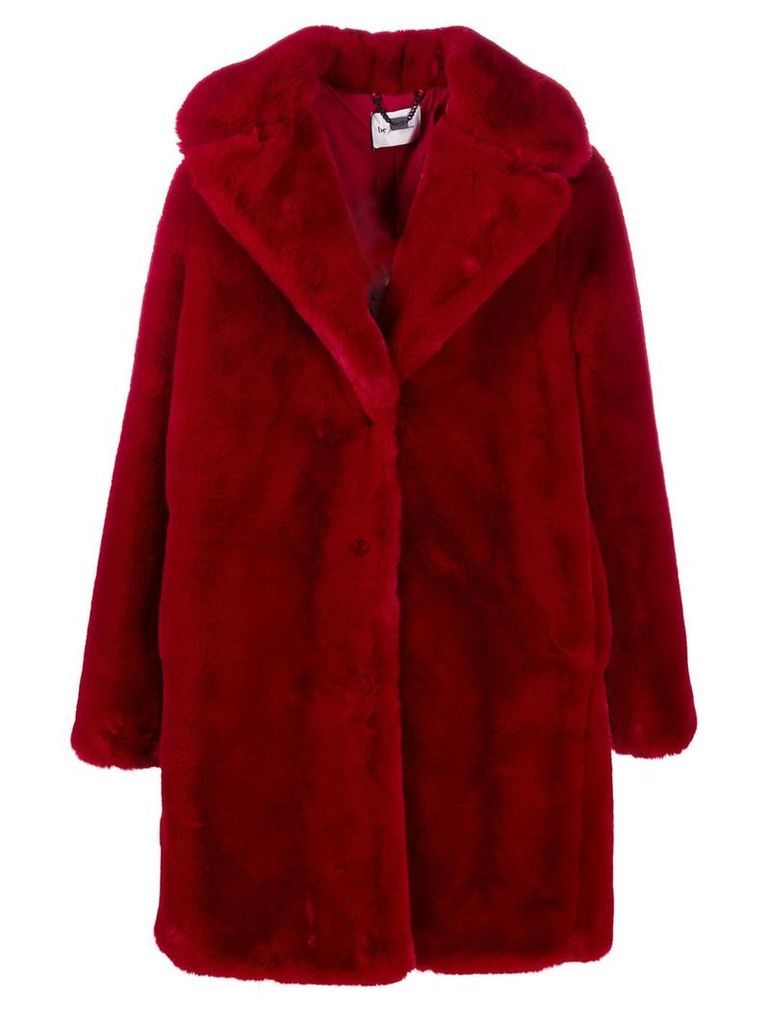 be blumarine faux fur coat - Red