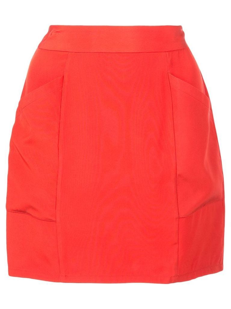 Fleur Du Mal high-waisted mini skirt - Red
