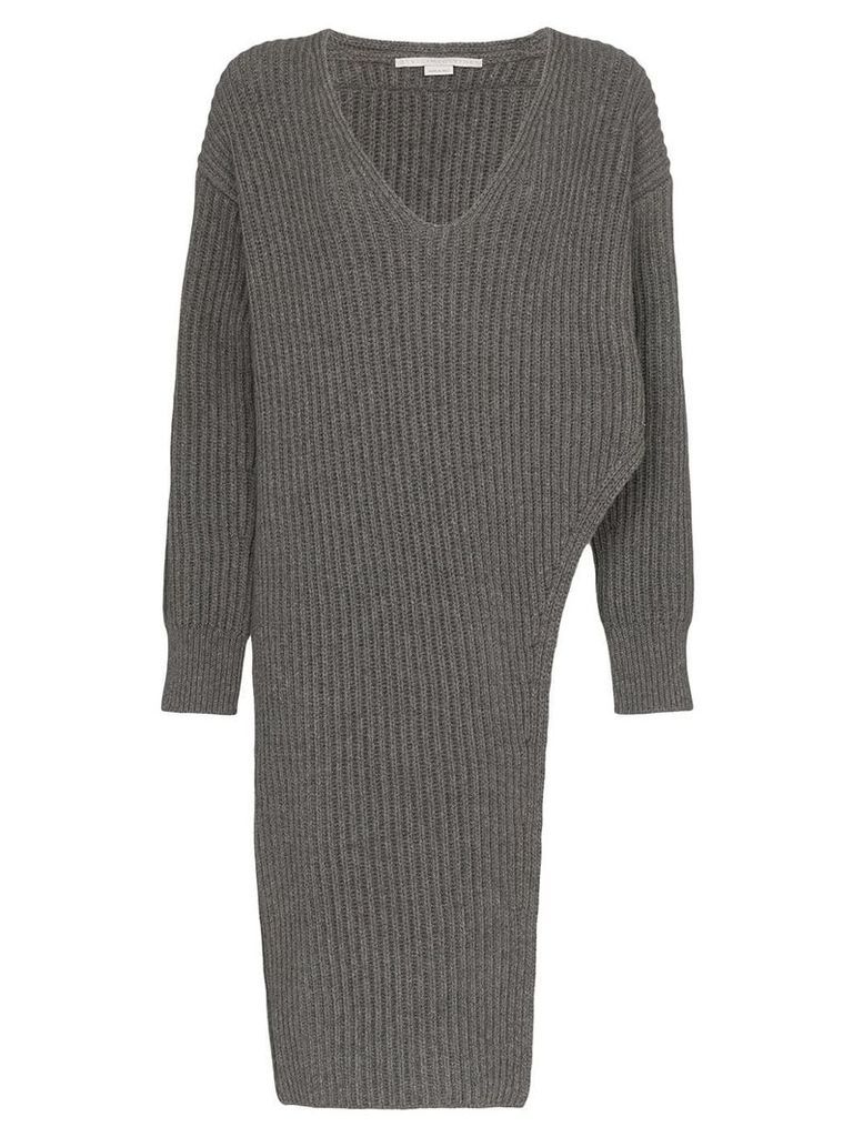 Stella McCartney long knitted jumper - Grey