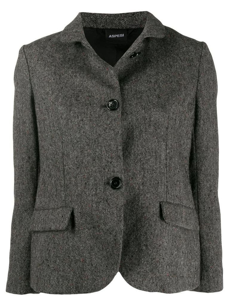 Aspesi fitted wool jacket - Grey