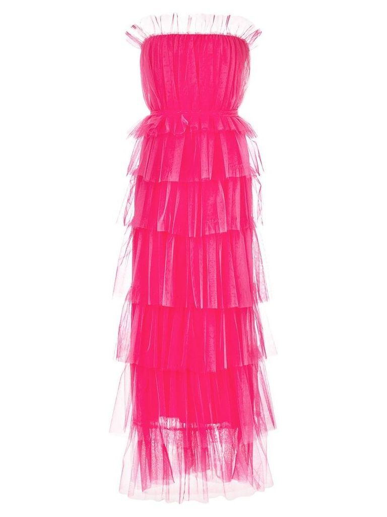 Carolina Herrera ruffled strapless gown - PINK