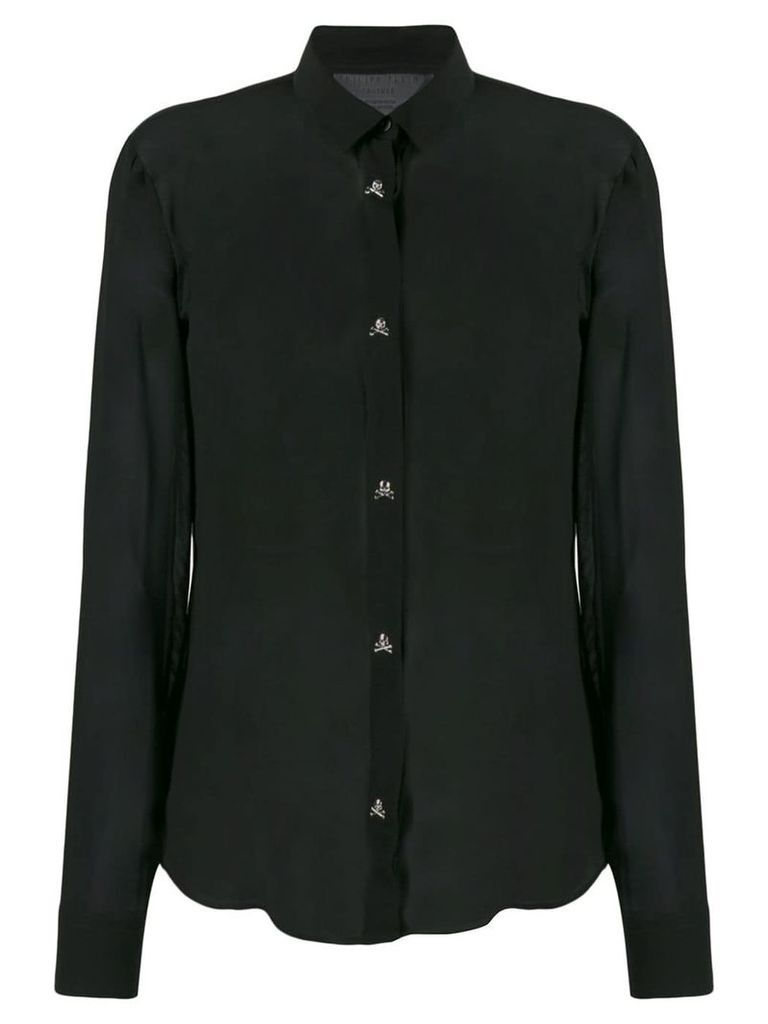 Philipp Plein sheer shirt - Black