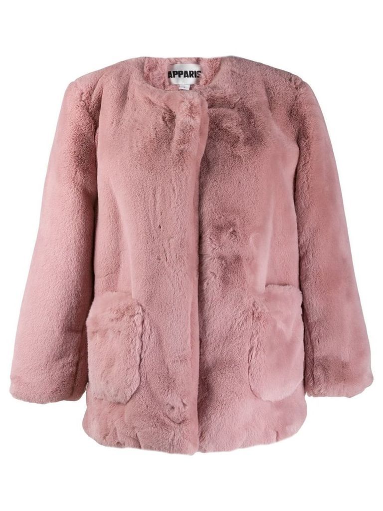 Apparis Jessica faux fur coat - Pink