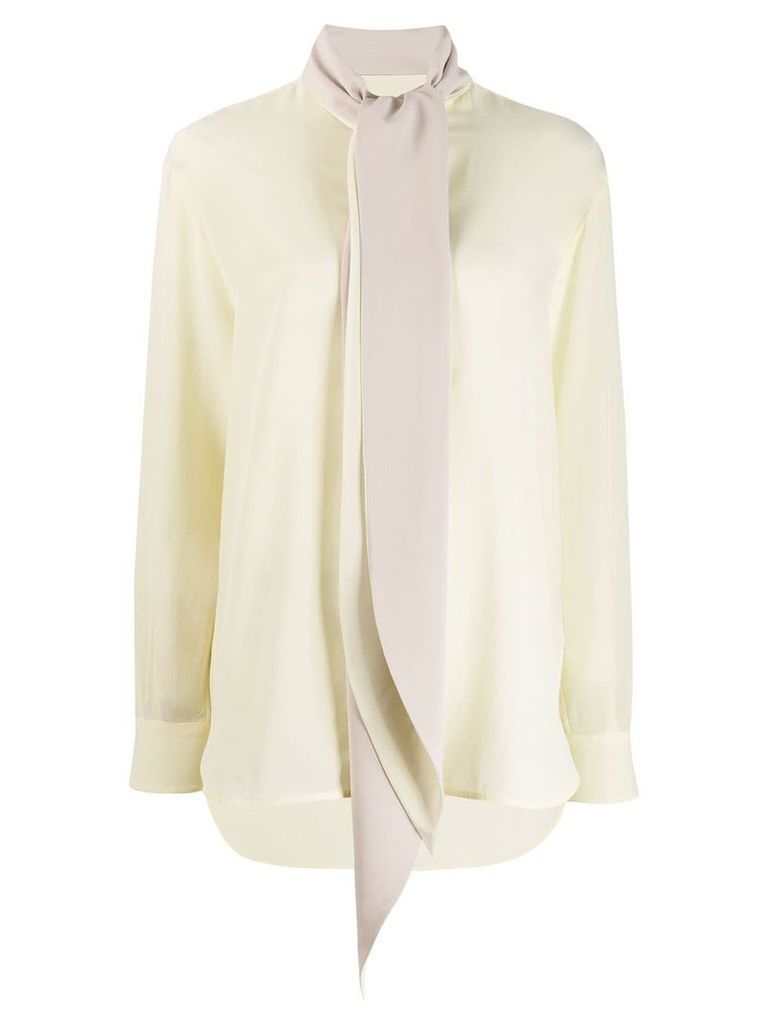 Givenchy tie neck blouse - Yellow