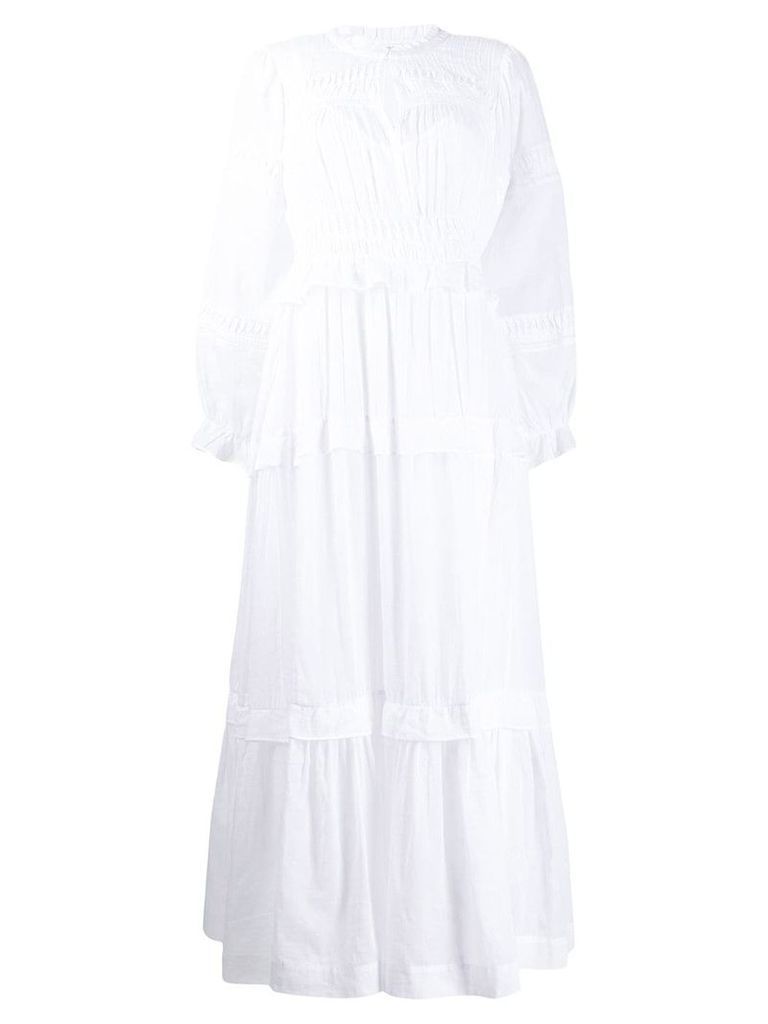 Isabel Marant Étoile ruched long dress - White