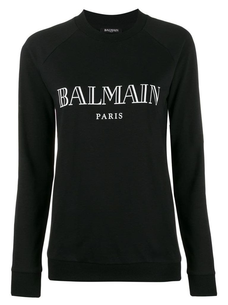 Balmain vintage logo print sweatshirt - Black