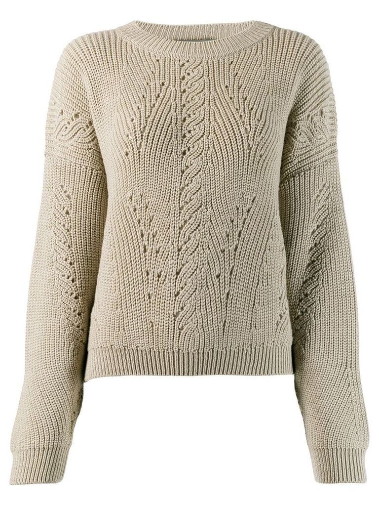 Alberta Ferretti knit jumper - Neutrals