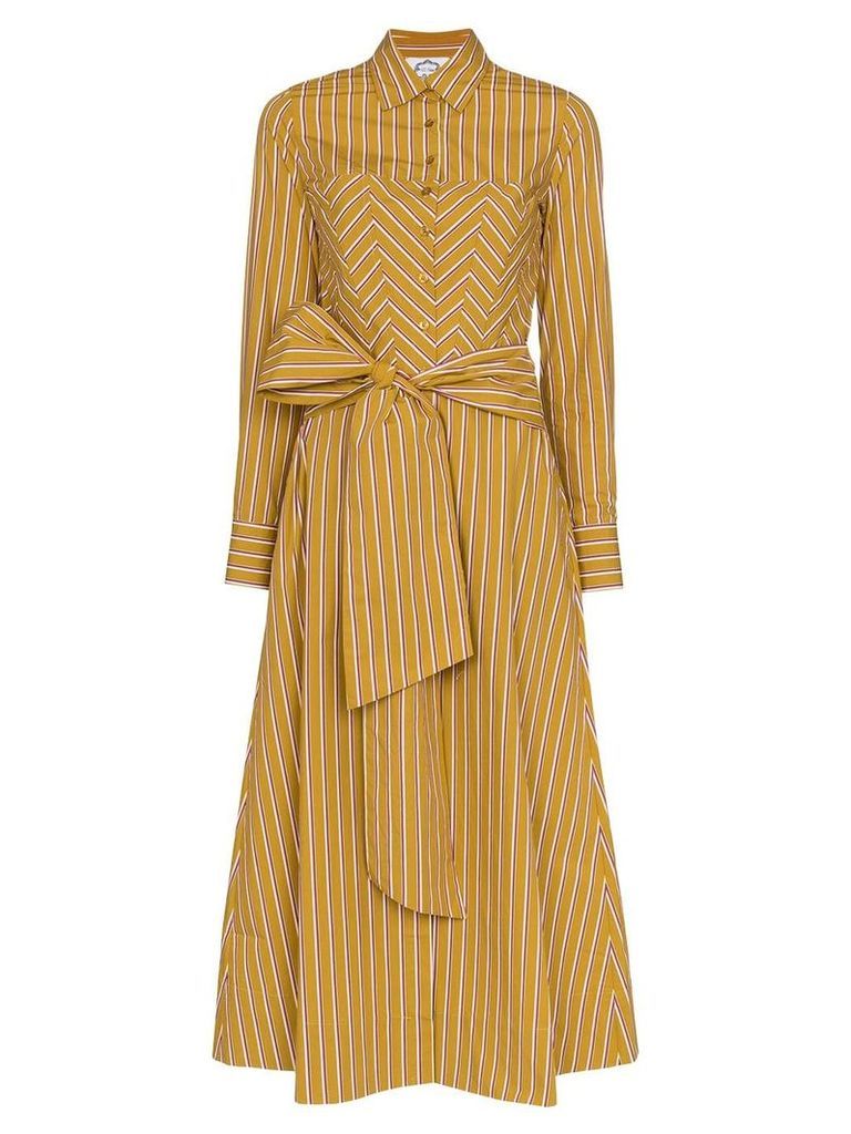 Evi Grintela Nicole striped shirt dress - Brown