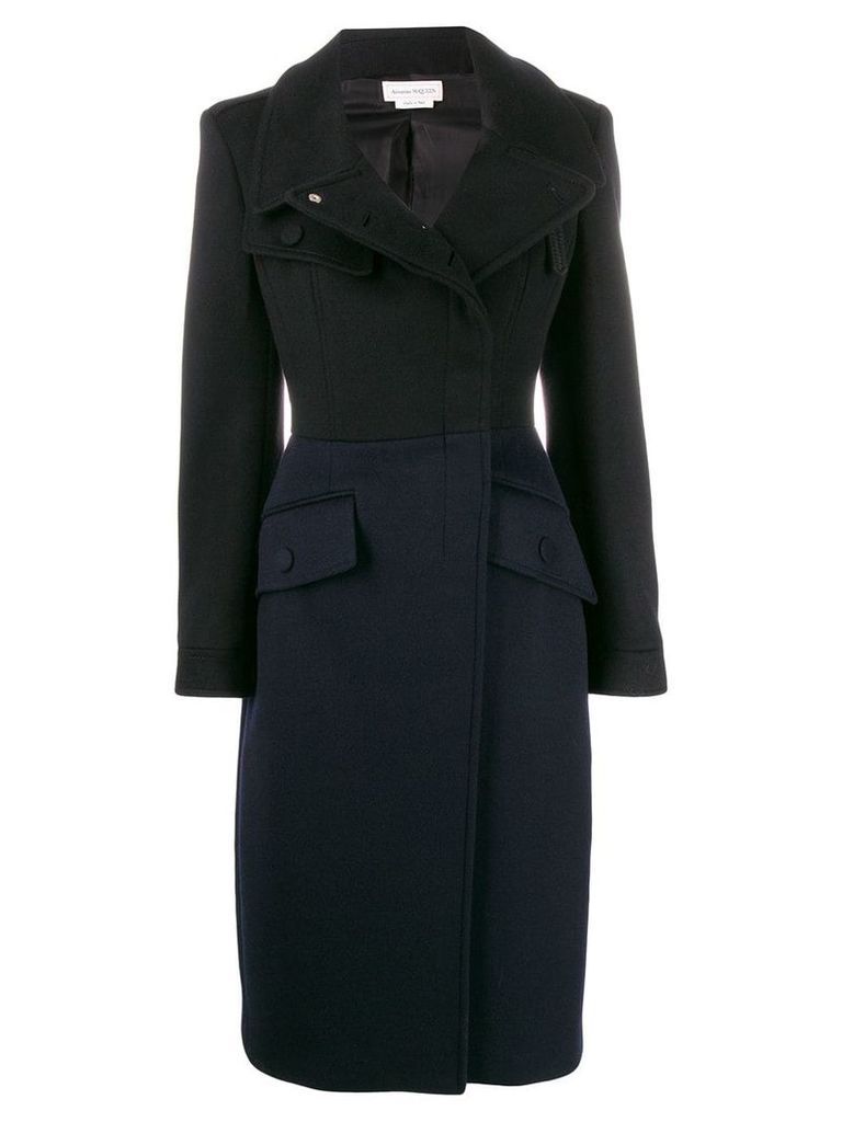 Alexander McQueen fitted double-breasted coat - Black