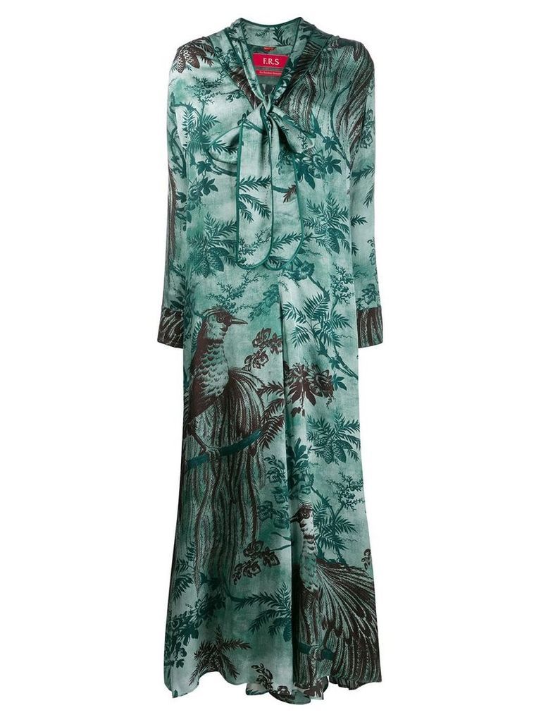 F.R.S For Restless Sleepers palm tree day dress - Green