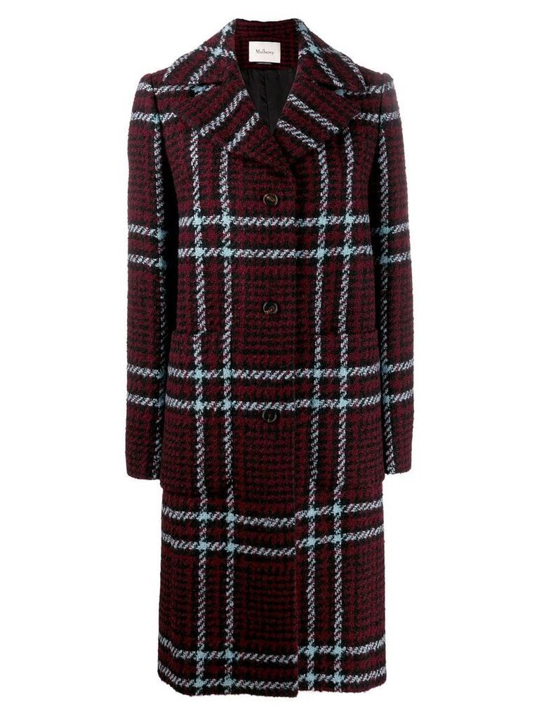 Mulberry checked coat - Red