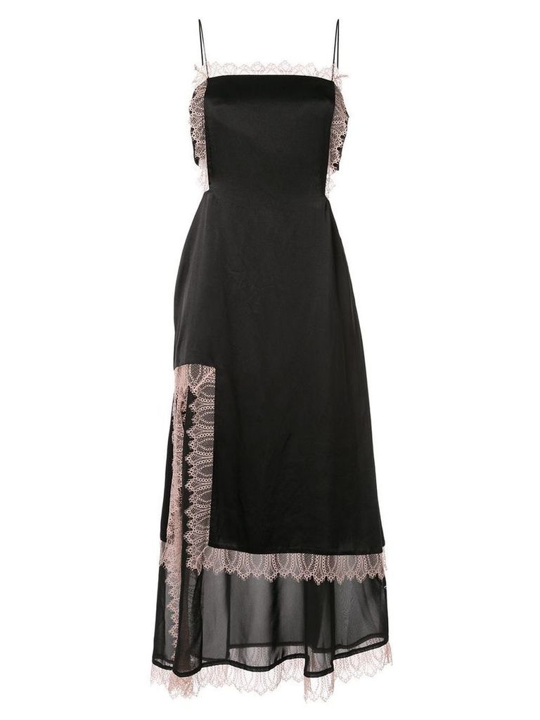 3.1 Phillip Lim Lace Trimmed Dress - Black
