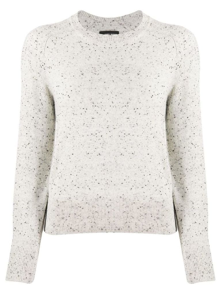 Isabel Marant crew neck knitted jumper - Grey