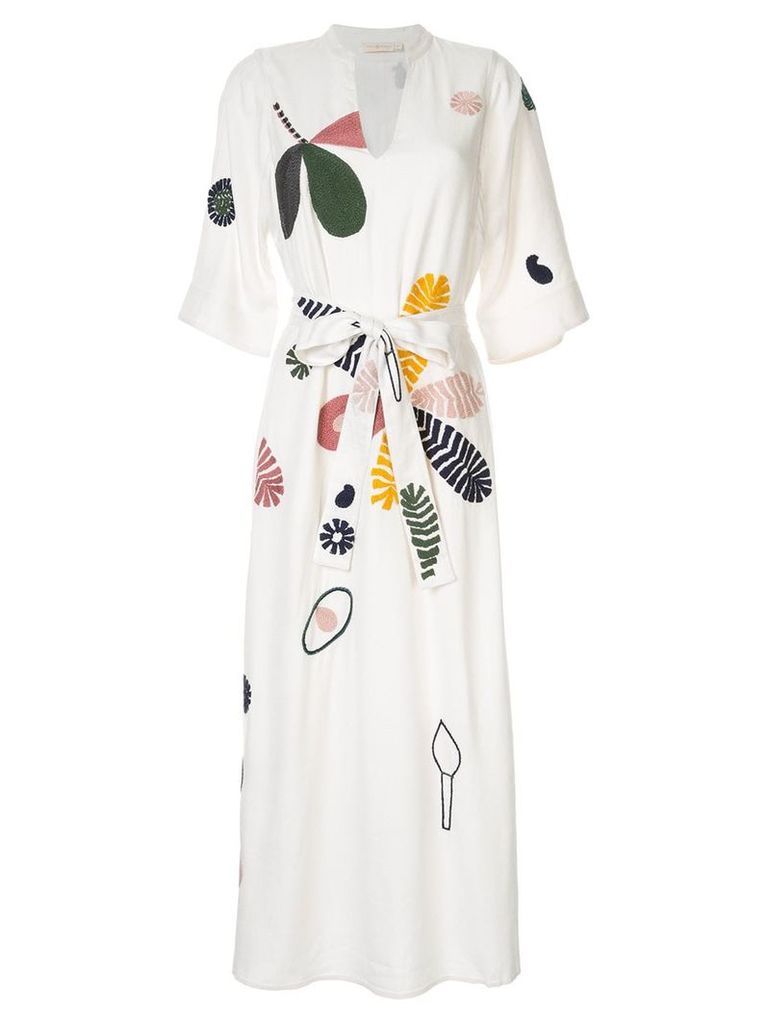 Tory Burch all-over print dress - White