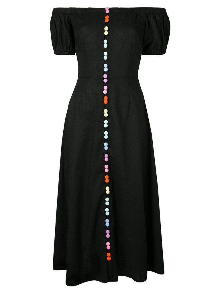 Olivia Rubin rainbow button dress - Black