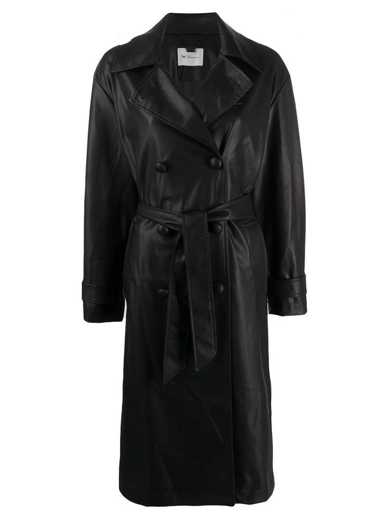be blumarine belted trench coat - Black