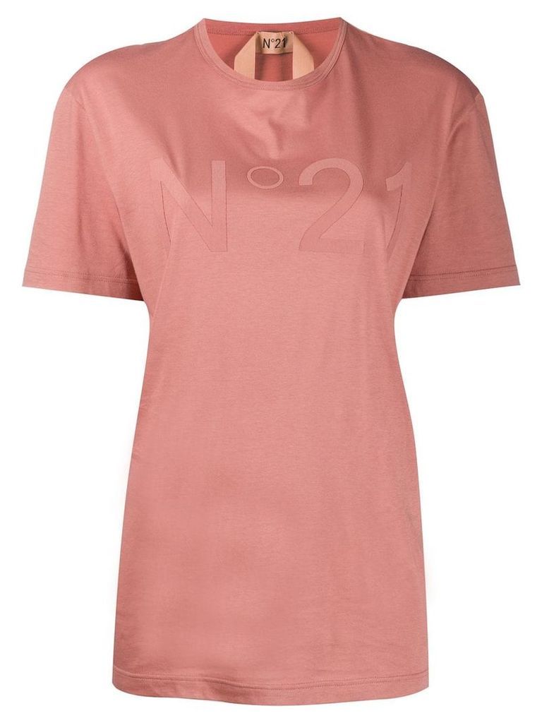 Nº21 printed logo T-shirt - PINK