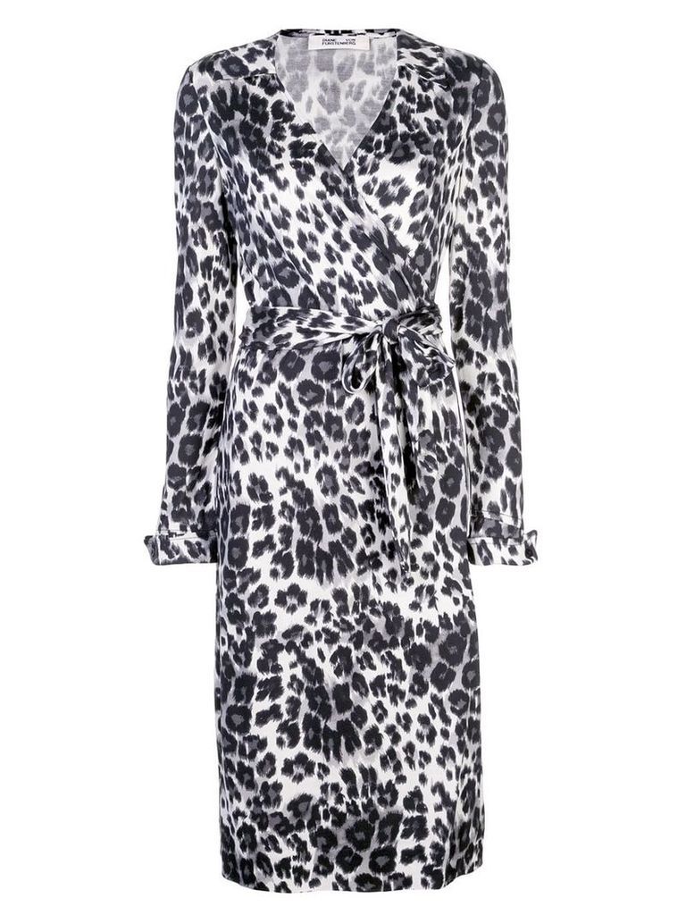 Diane von Furstenberg leopard-print wrap dress - Black