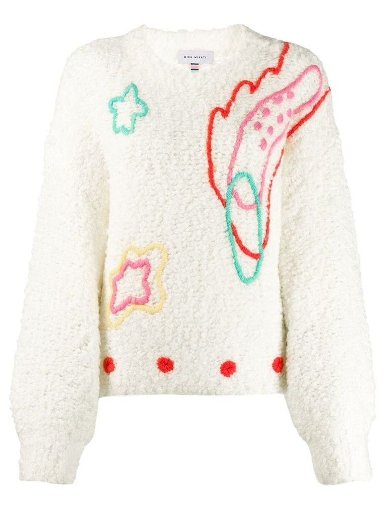Mira Mikati chunky knit jumper - White