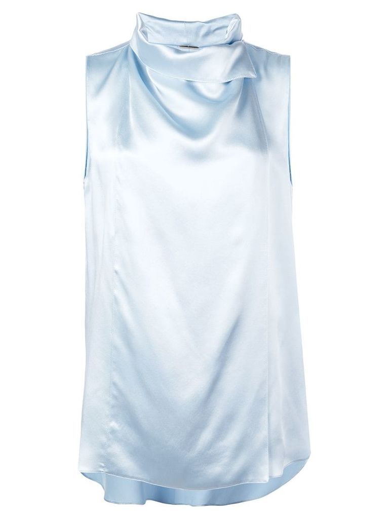 Adam Lippes sleeveless silk blouse - Blue