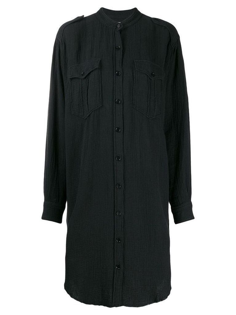 Isabel Marant Étoile long sleeve shirt dress - Black
