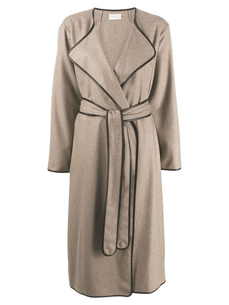 The Row belted robe coat - Brown