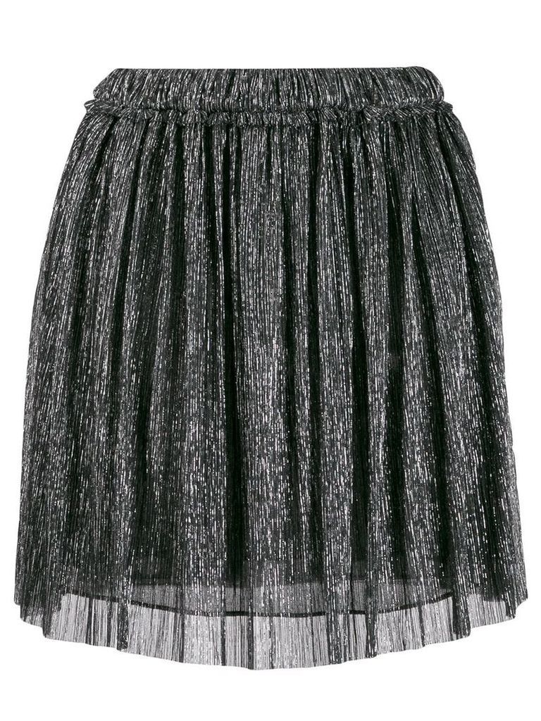 Isabel Marant Étoile metallic pleated mini skirt - SILVER