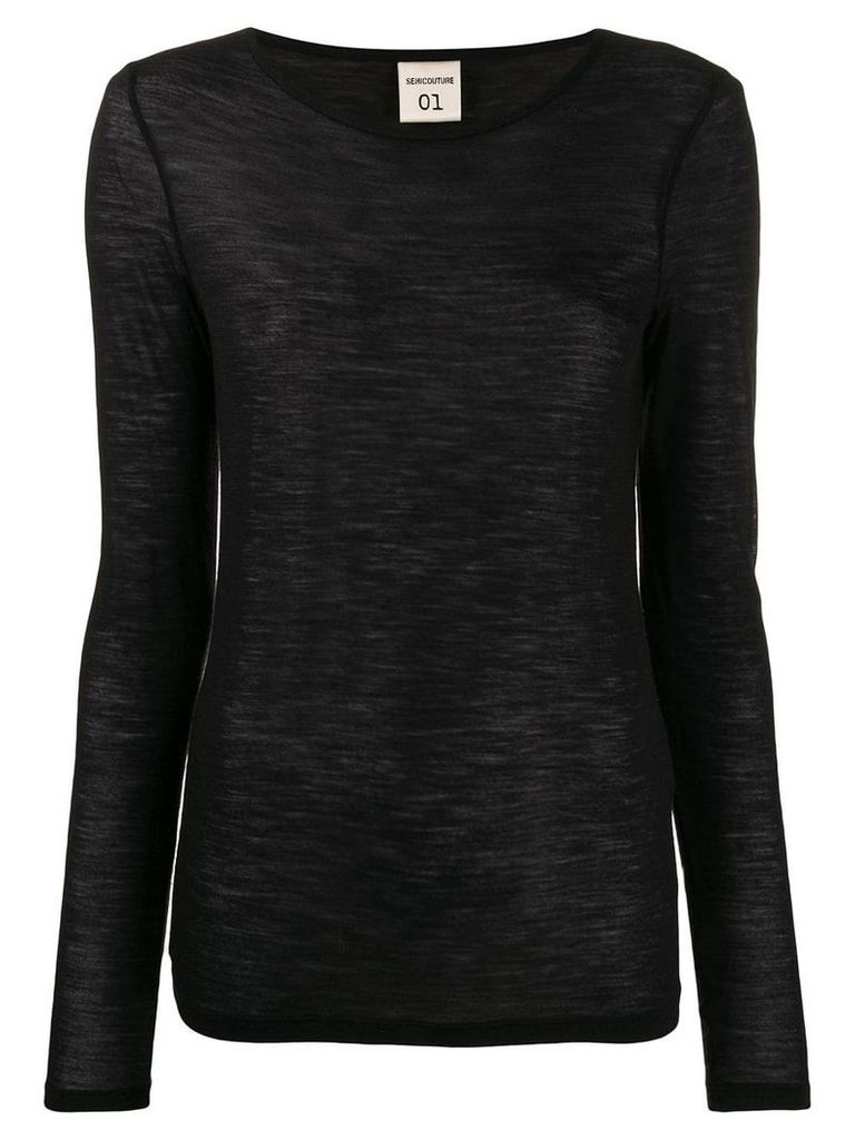 Semicouture lightweight sweatshirt - Black