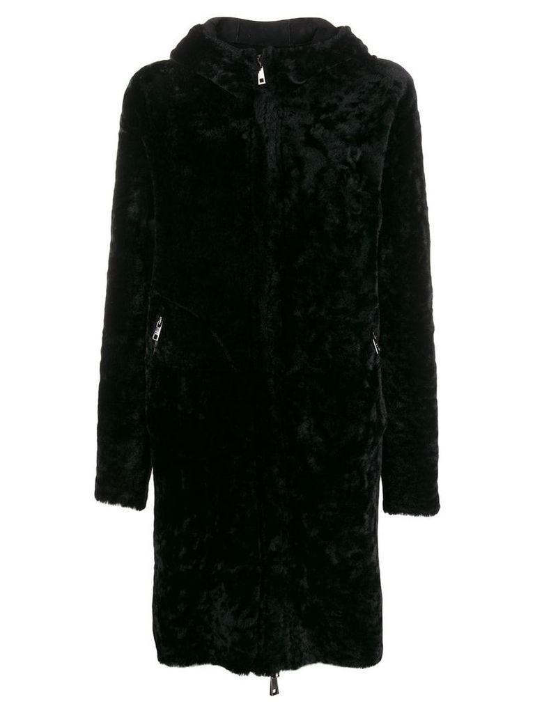 Giorgio Brato reversible shearling coat - Black