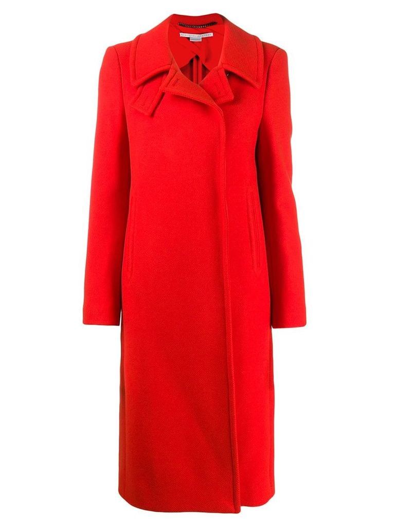Stella McCartney single-breasted coat - Red