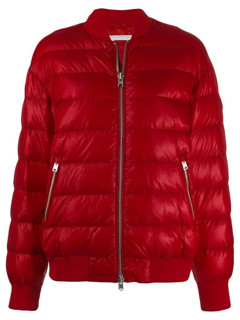 Woolrich quilted bomber jacket - Red