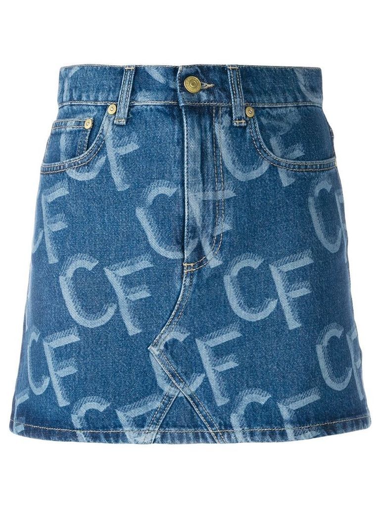 Chiara Ferragni CF denim skirt - Blue