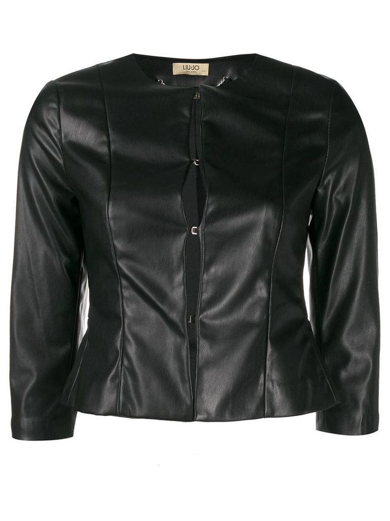 LIU JO fitted cropped jacket - Black