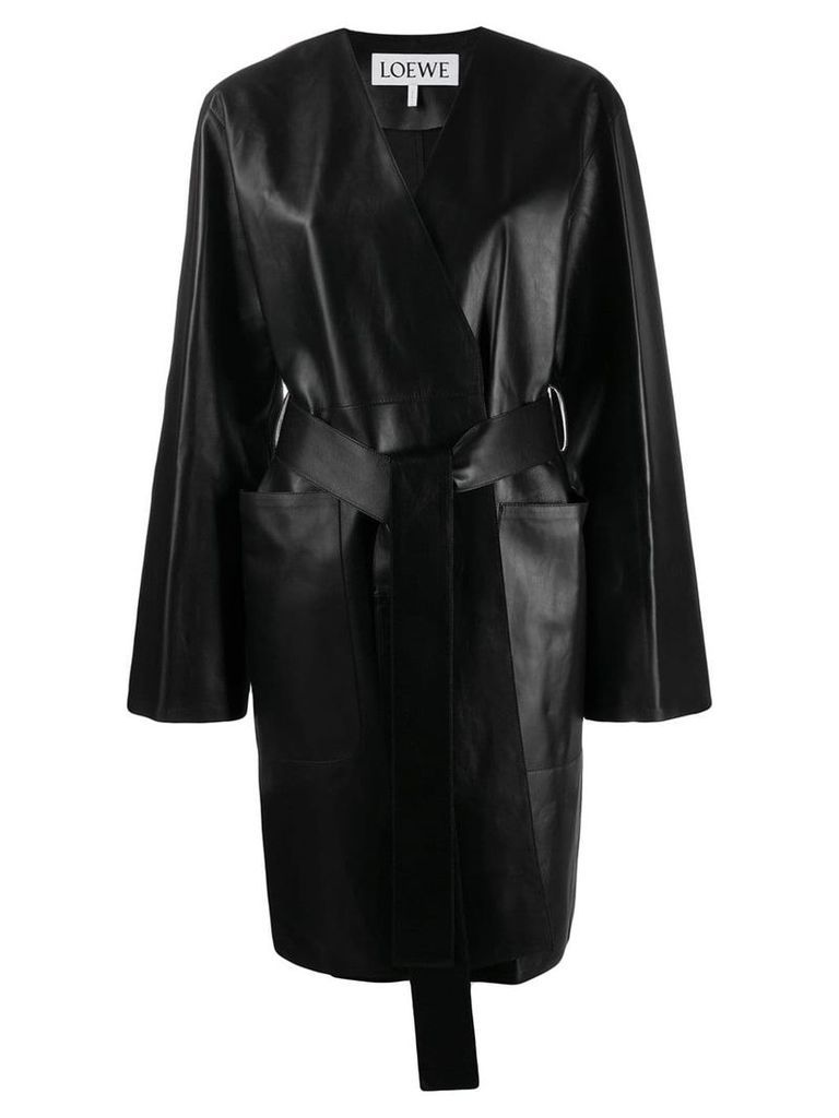 Loewe belted midi coat - Black