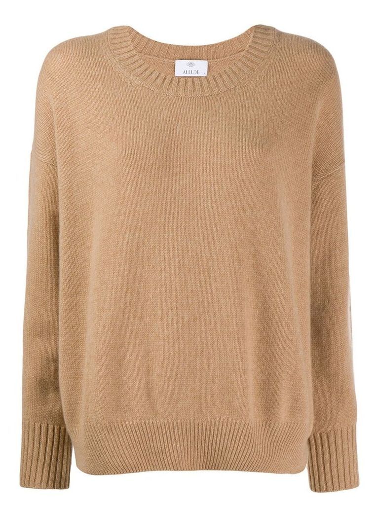 Allude fine knit sweatshirt - Brown