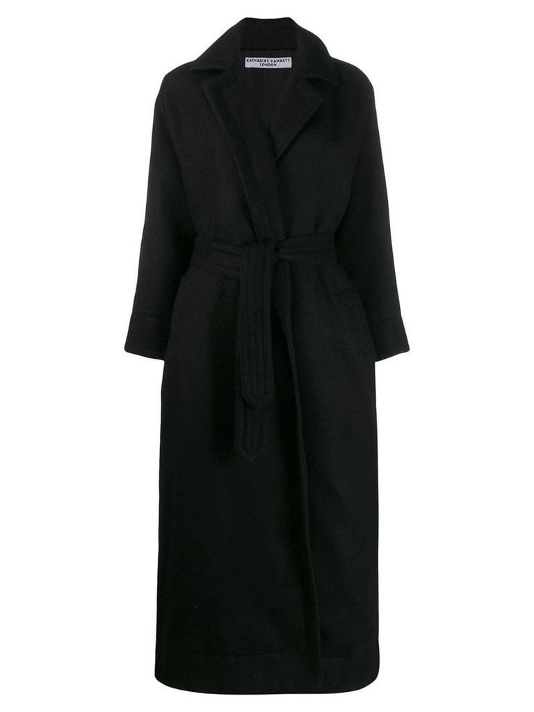 Katharine Hamnett London maxi oversized coat - Black