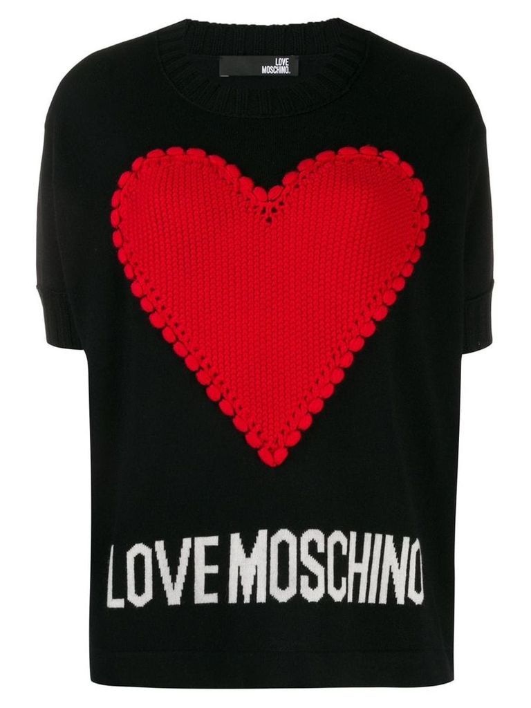 Love Moschino Hear knit jumper - Black