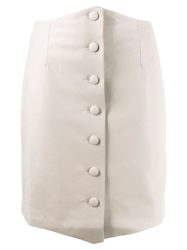 Nanushka button up skirt - NEUTRALS