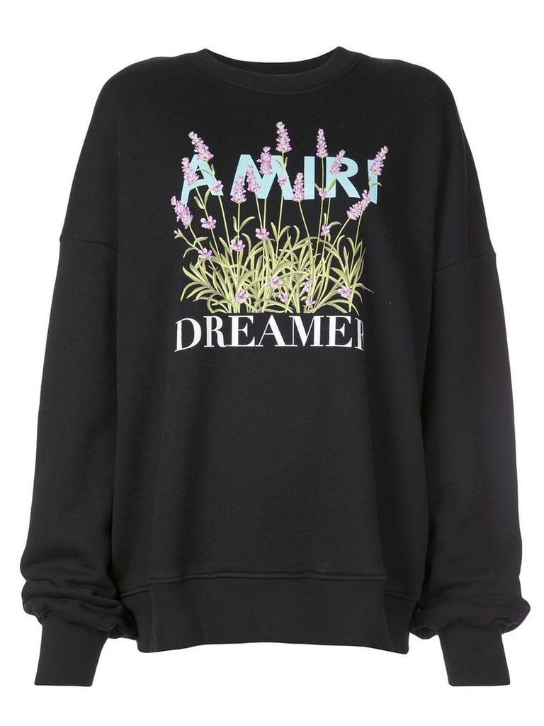 AMIRI Flower Dreamer crew sweatshirt - Black