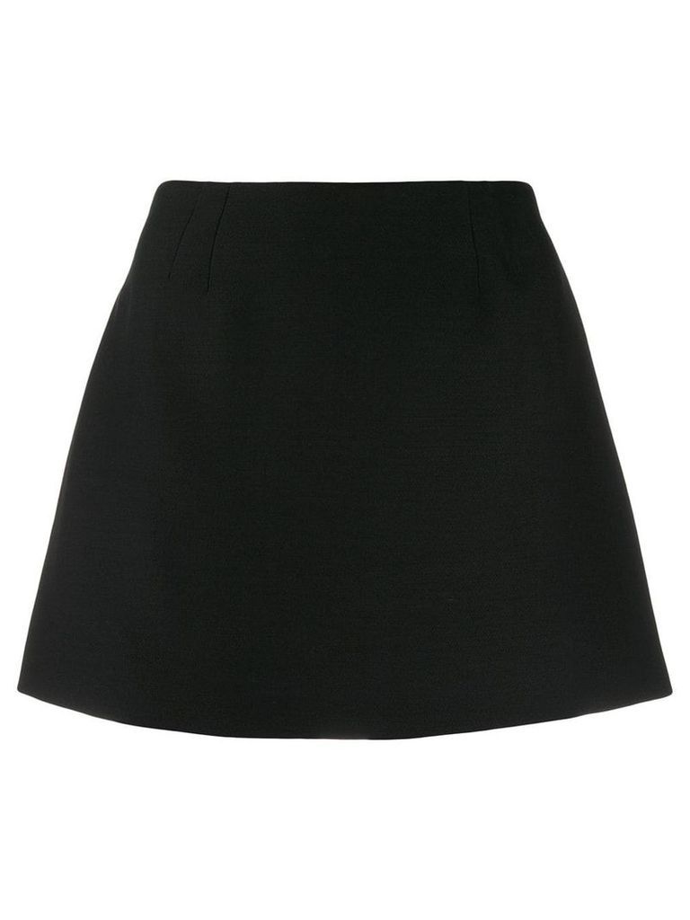 Valentino crepe couture mini skirt - Black