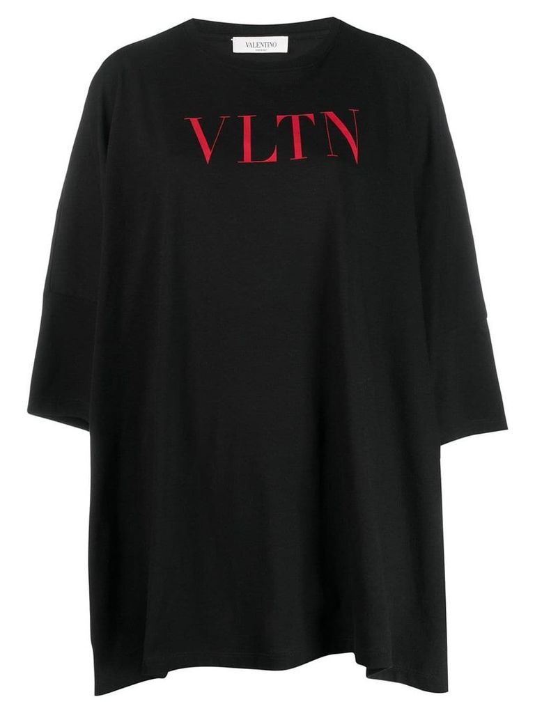 Valentino printed logo oversized T-shirt - Black