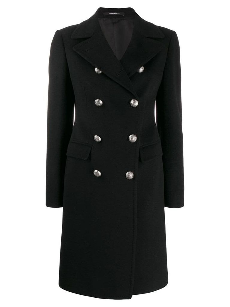 Tagliatore double-breasted coat - Black