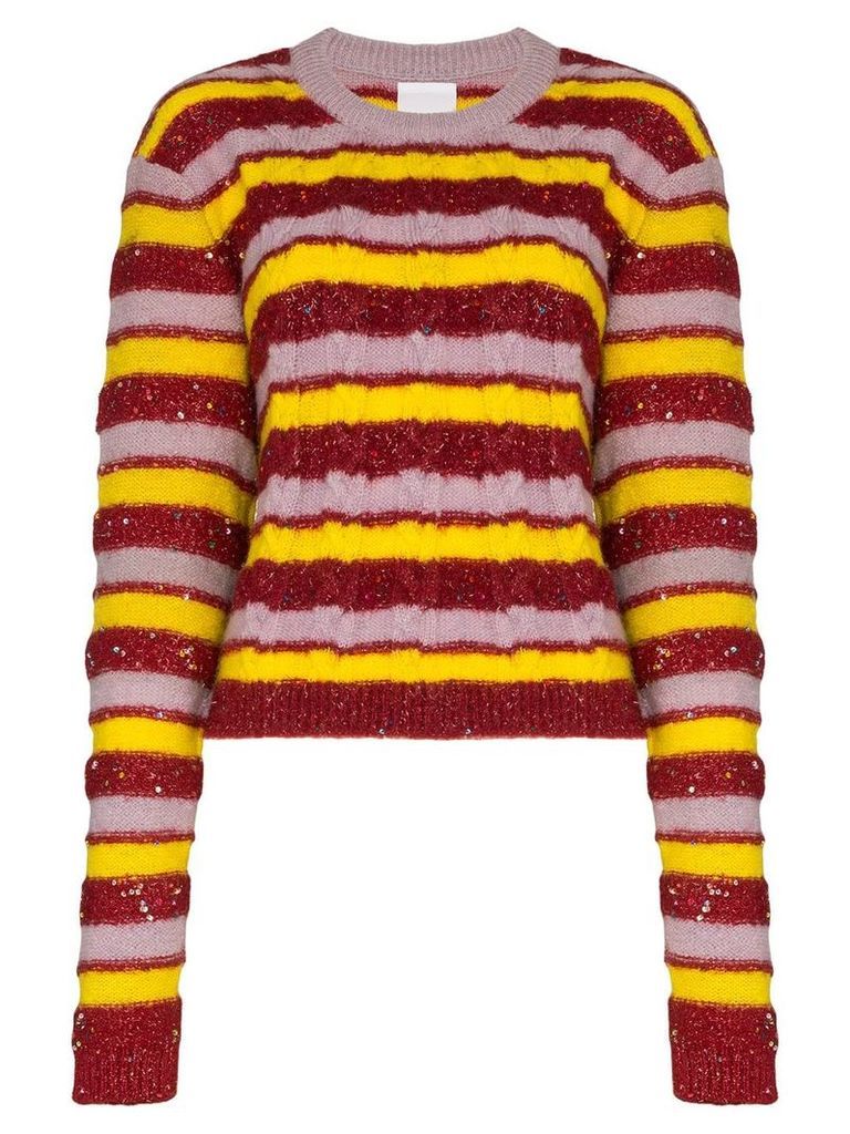 Ashish stripe knit jumper - Multicolour