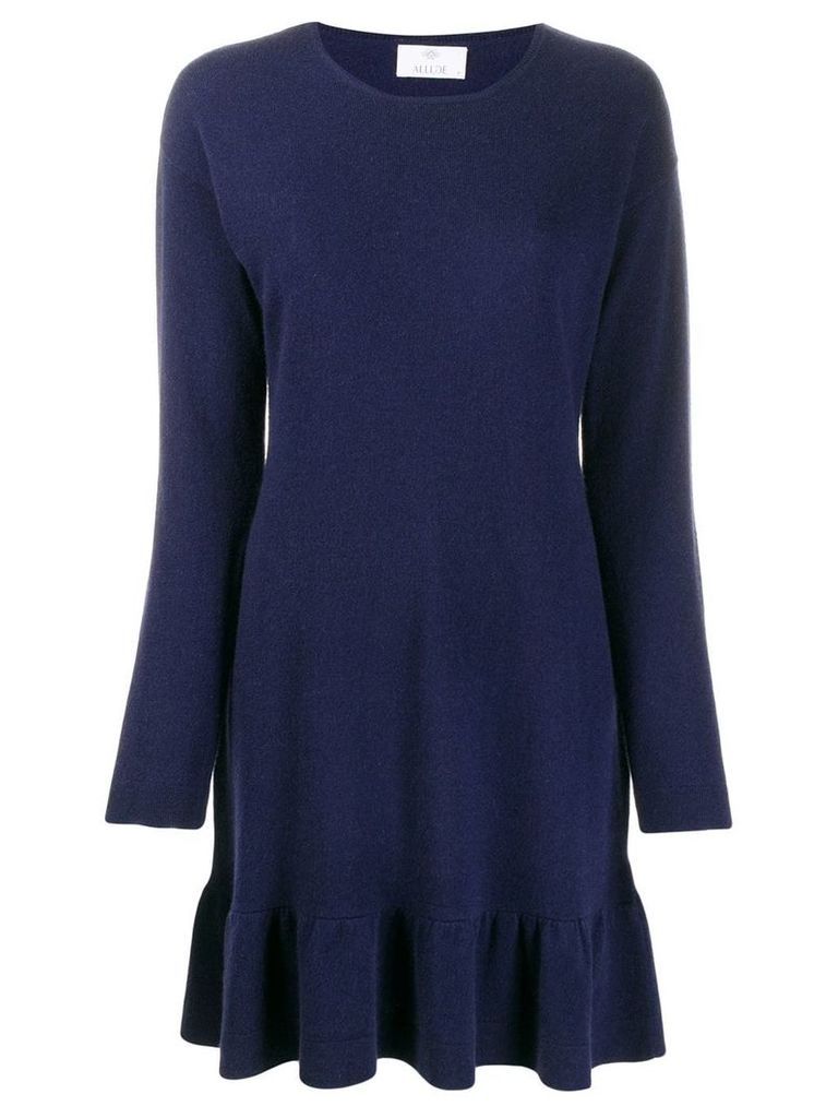 Allude knitted mini dress - Blue