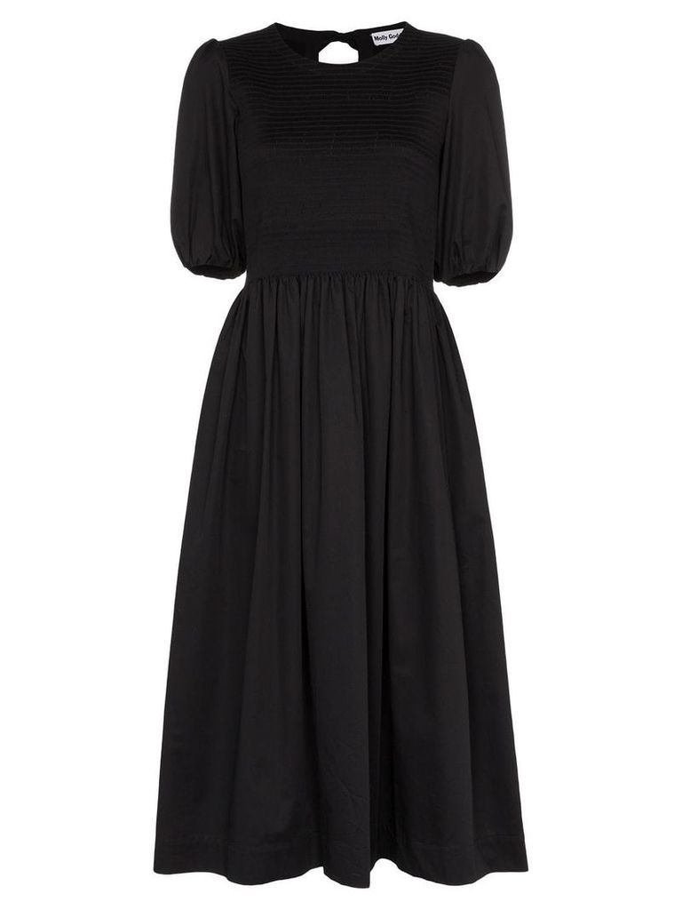 Molly Goddard Rory pouf sleeve midi dress - Black