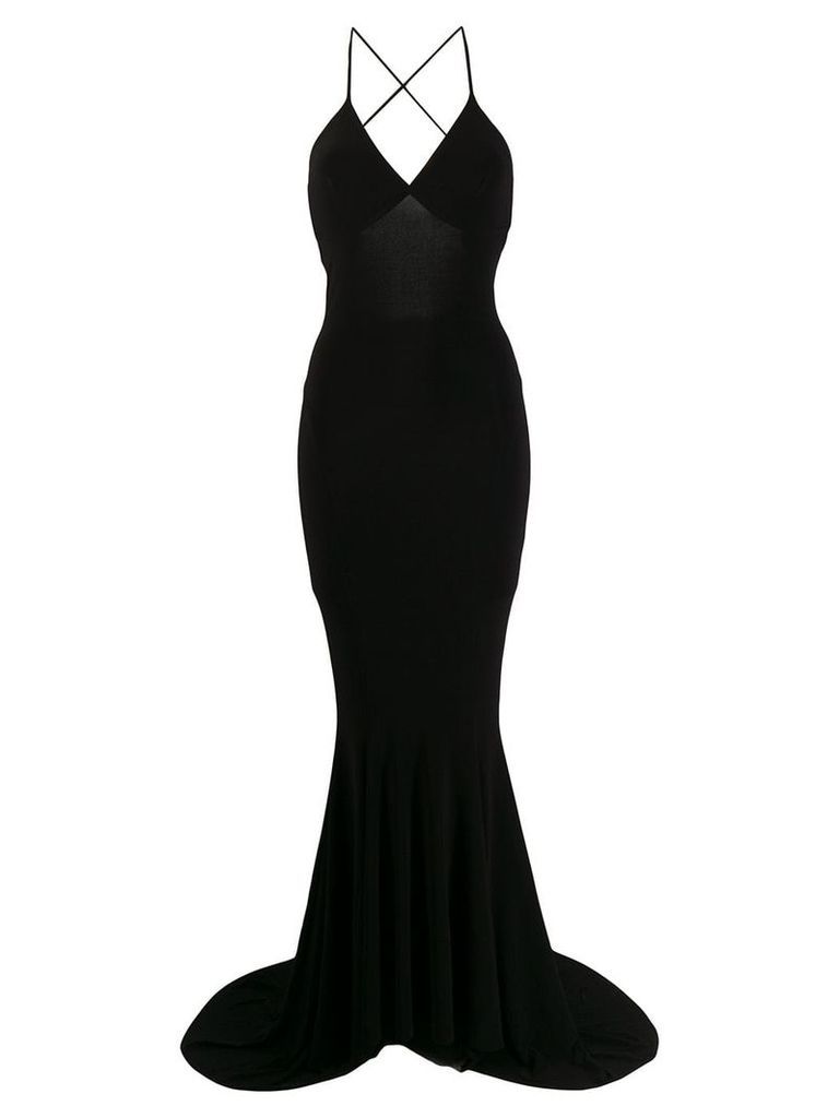 Norma Kamali fitted evening dress - Black