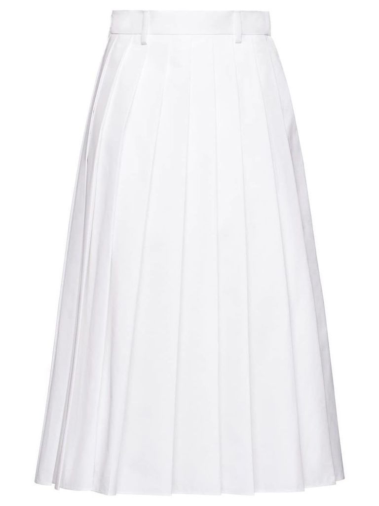 Prada Poplin skirt - White